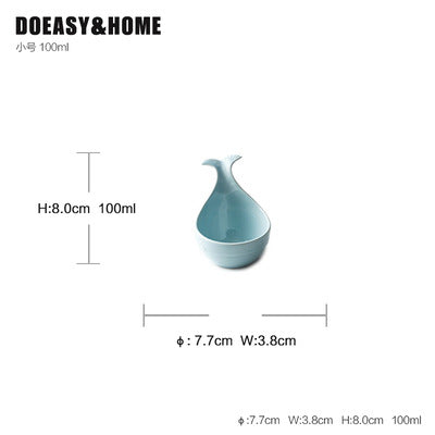Jingdezhen Ceramic Irregular Bowl Set with Handles