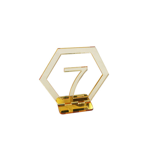 Acrylic Decorative Rose Gold Table Number Holders