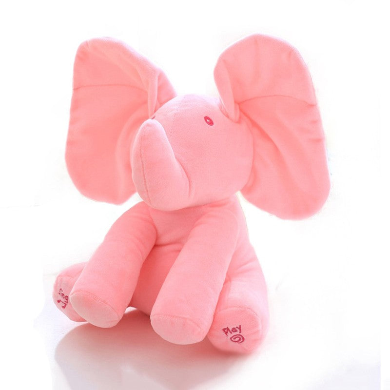 Elefante de peluche musical personalizable para niños