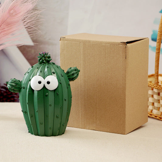 Cactus Piggy Bank Decorative Money Saving Jar