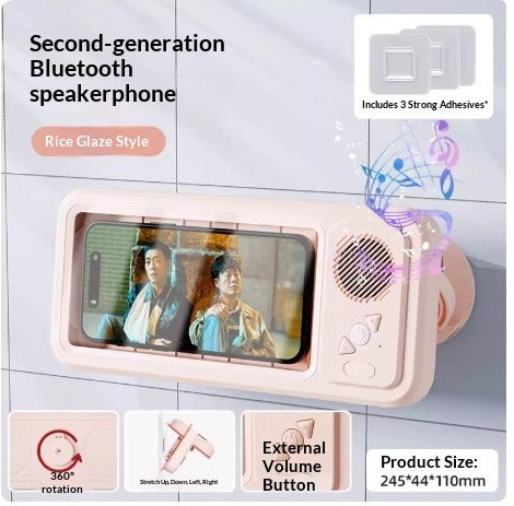 Bathroom Waterproof Phone Box with Bluetooth Speaker