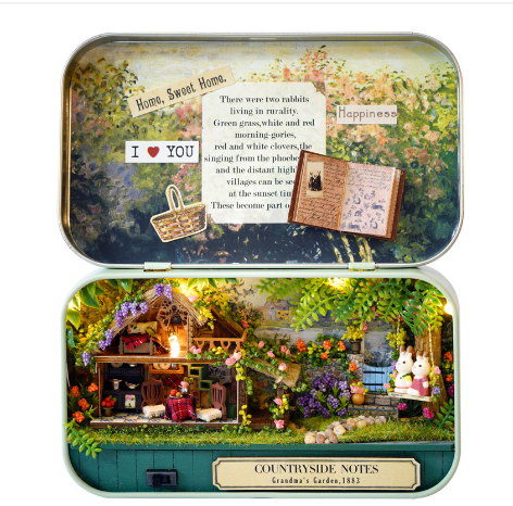 Juguete de modelo de casa de teatro "Frozen Box" DIY, regalo