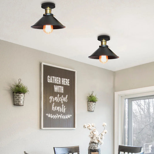 Vintage Loft Edison Pendant Light – Industrial Retro Chandelier for Living Room