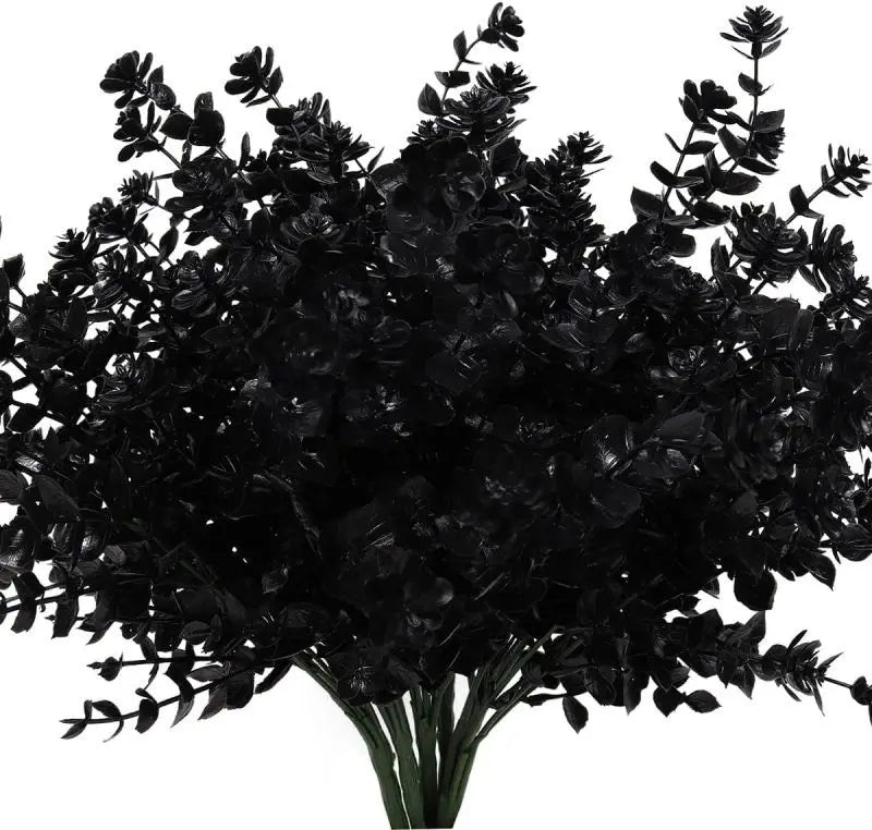 Artificial Plastic Flowers Fake Eucalyptus Plant Wedding bridal bouquet Christmas Decor Vase for Home windowsill bonsai Festival