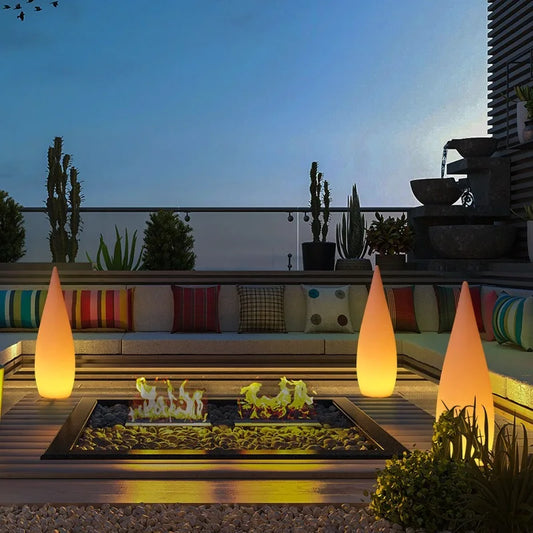 Creative Outdoor Waterproof Landscape Floor Lamp Shopping Mall Hotel Courtyard Villa Park Decoration Atmosphere Water Drop Light