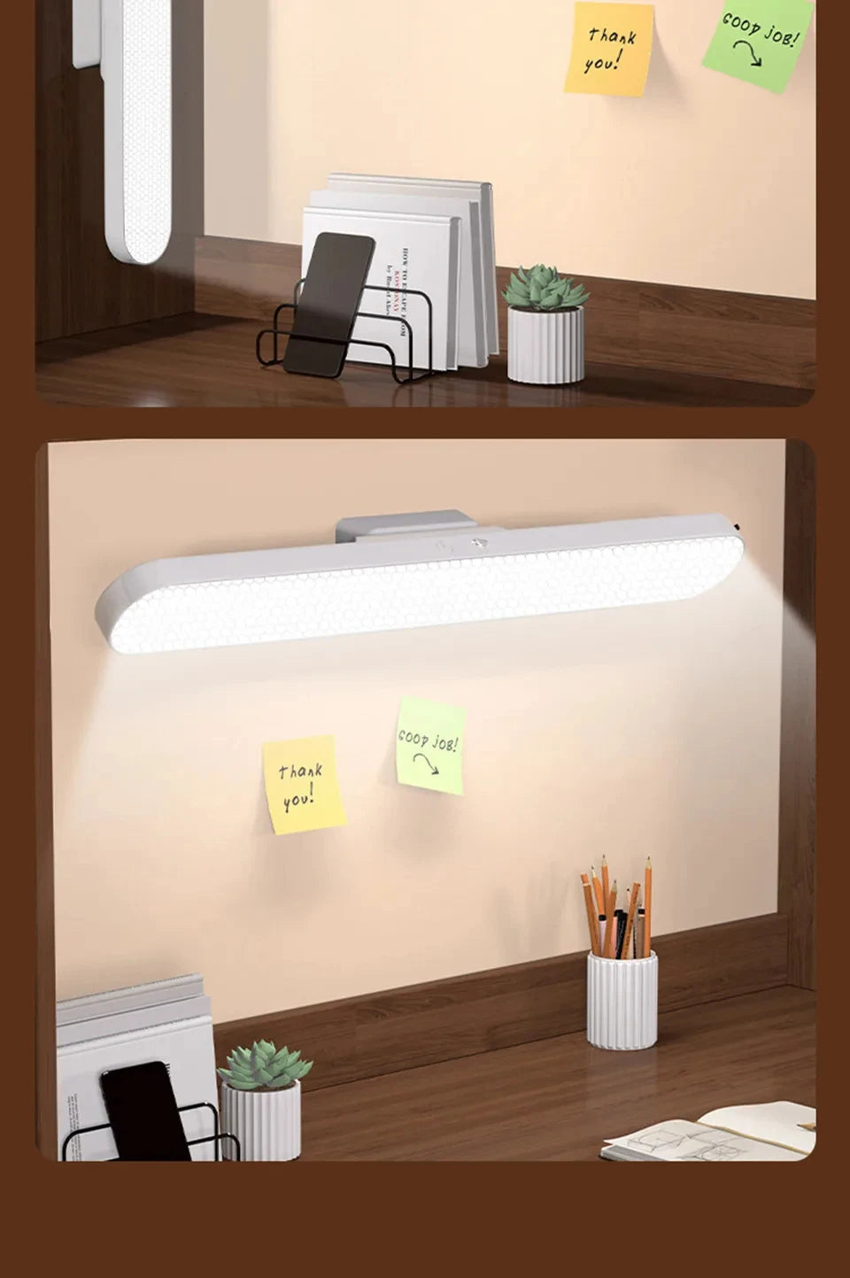 LED Magnetic Eye Protection Remote Reading Switch Desk Lamp Three-speed Stepless Dimming USB Rechargeable Student Learning Lamp