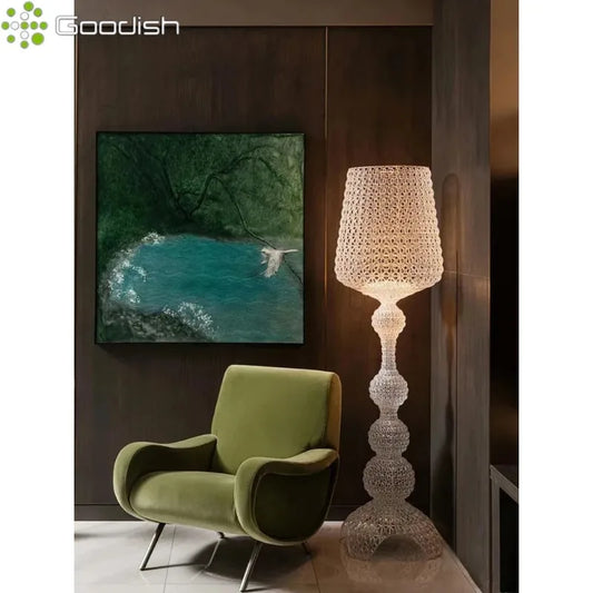 Japanese Medieval Retro Style Trophy Shaped LED Floor Lamp Art Design Lights for Living Dining Room Home Decoration Chandelier