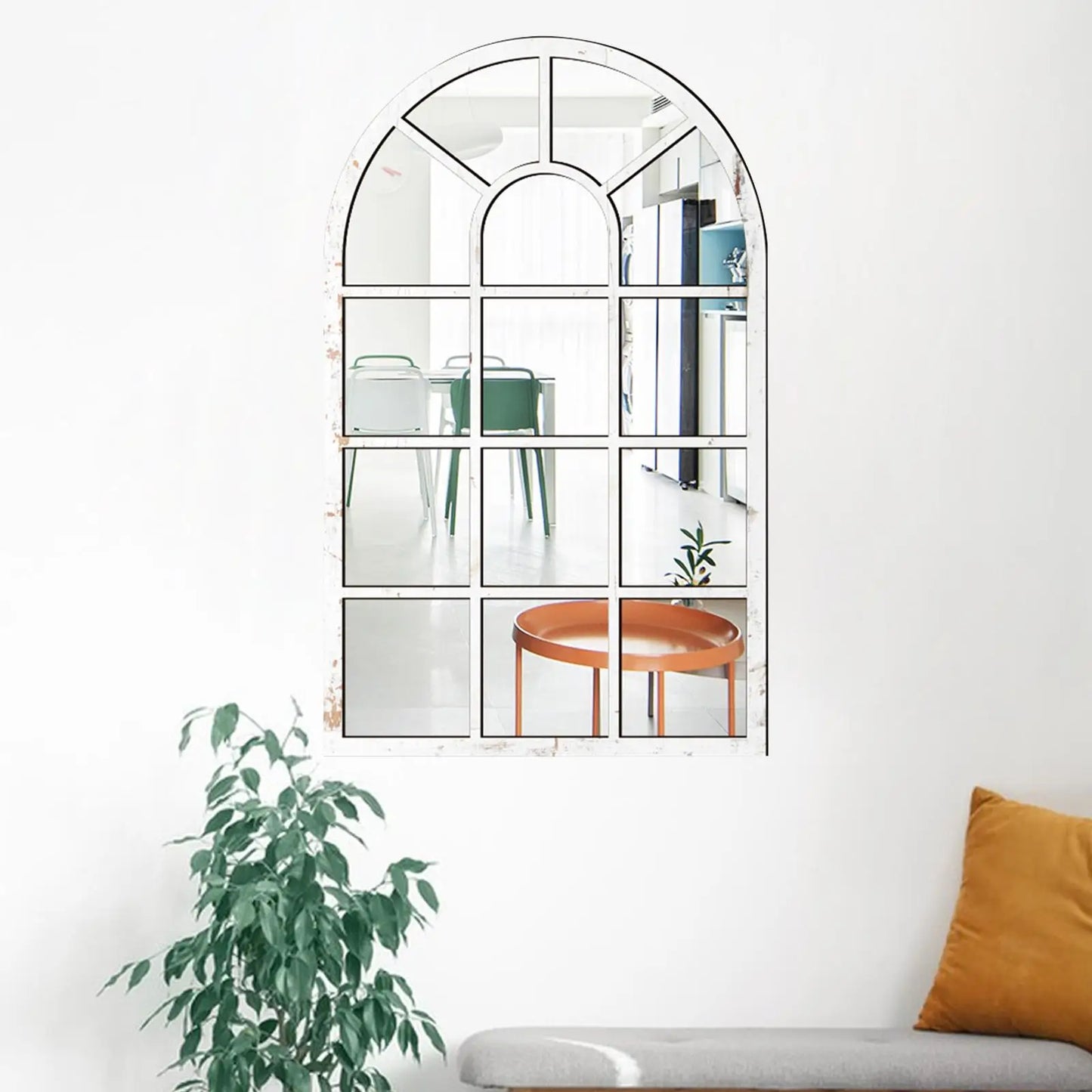 Arched Window Wall Mirror