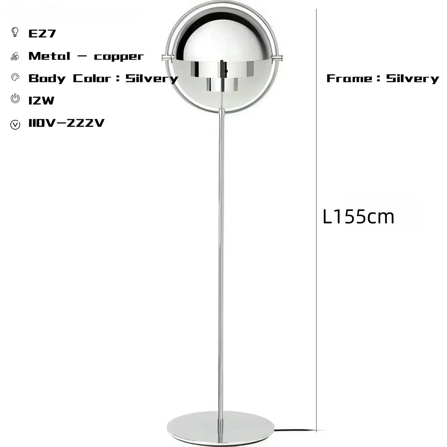 Modern Gubi Floor Lamps for Living Room Designer Black Metal Standing Lights Bedroom Indoor Lighting Foot Lamp Salon Fixture
