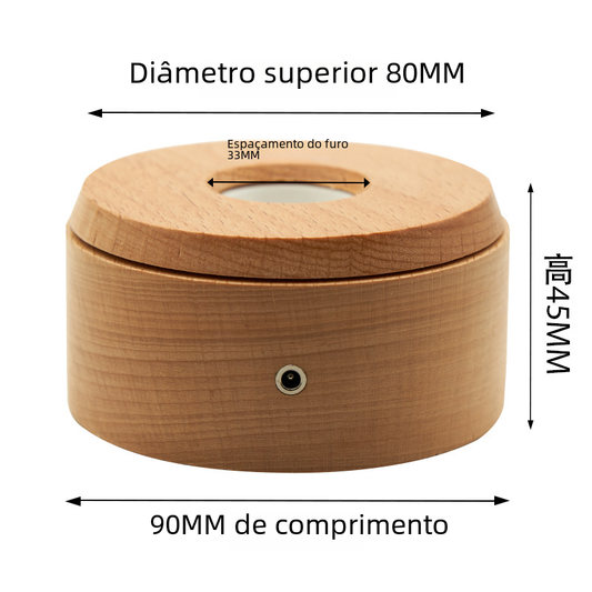 Crystal LED Rotating Multi-Mode Lamp with USB Base