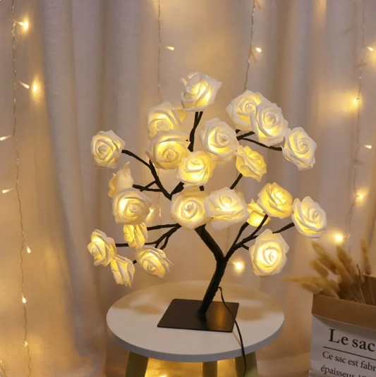 Romantic Rose Tree Lamp – Bedroom Decorative Light