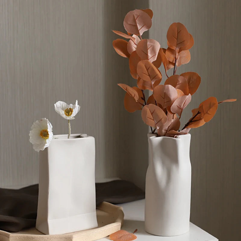 Nordic Tube Ceramic Vase Decorative Piece (One Item)