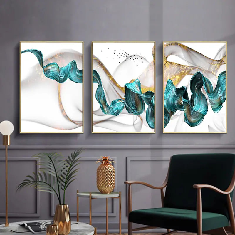 Nordic Style Flying Bird Canvas Poster Wall Art (1pc)