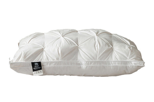 Feather Pillows with White Goose Neck Guards (Pair)