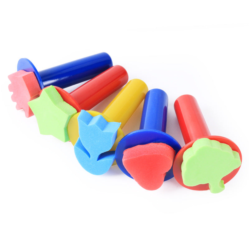 Children's Sponge Painting Brush for Art DIY Activities