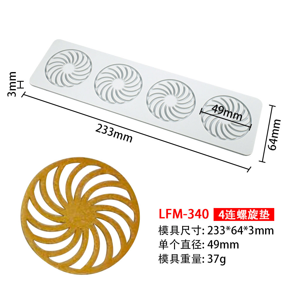 8-Pattern Butterfly Lace Mold for Cake Decoration