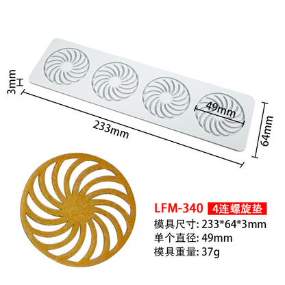 8-Pattern Butterfly Lace Mold for Cake Decoration