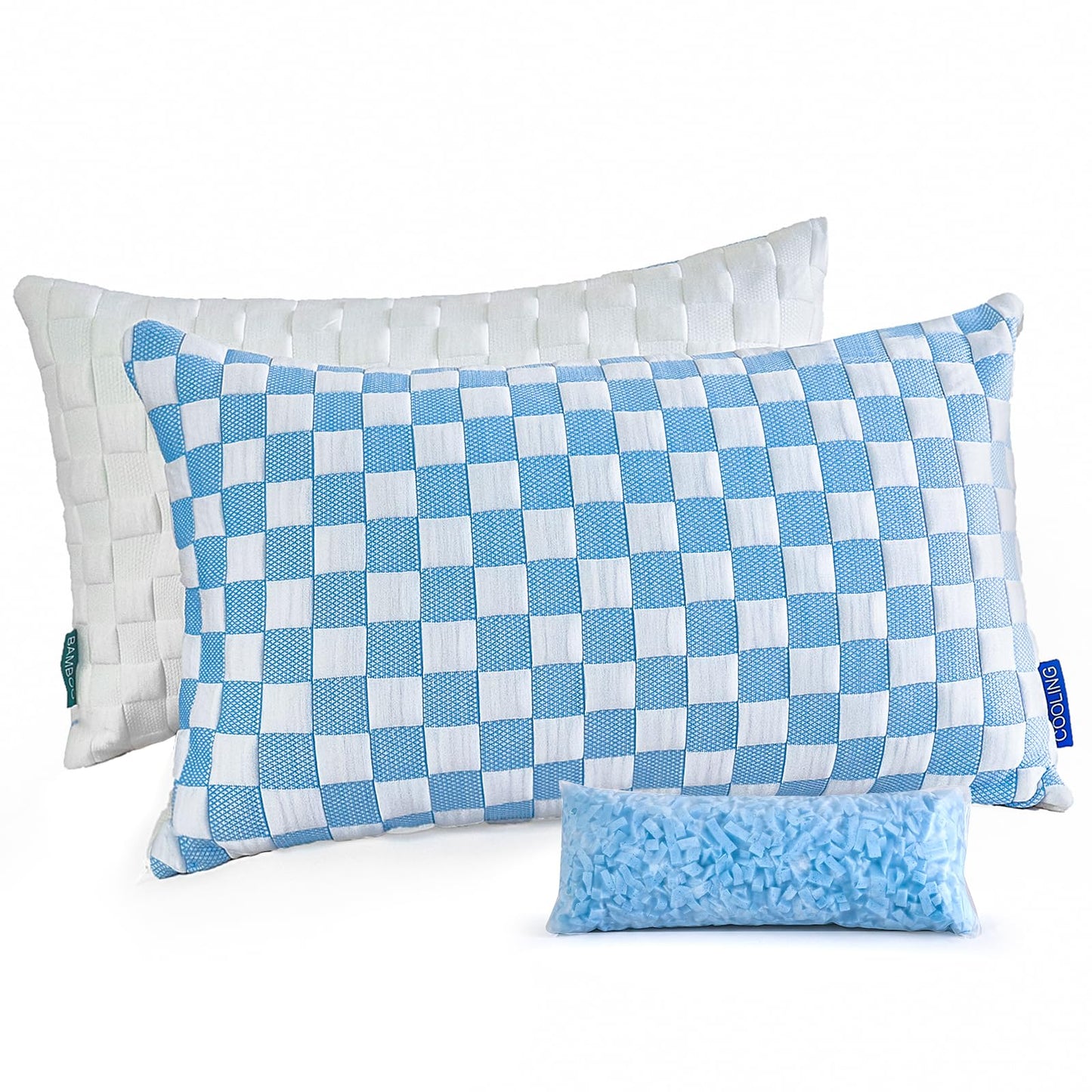 Reberyle Bed Pillows for Sleeping - Standard/Queen Size Set of 4 Luxury Hotel Quality Pillows for Side Back and Stomach Sleepers Breathable Fluffy Pillow Soft Bed Pillows