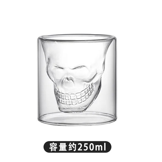 Creative Double-Layer Skull Cup for Cocktails (High Borosilicate)
