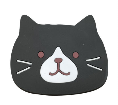 Cute Cat Silicone Coasters with Dog Expressions