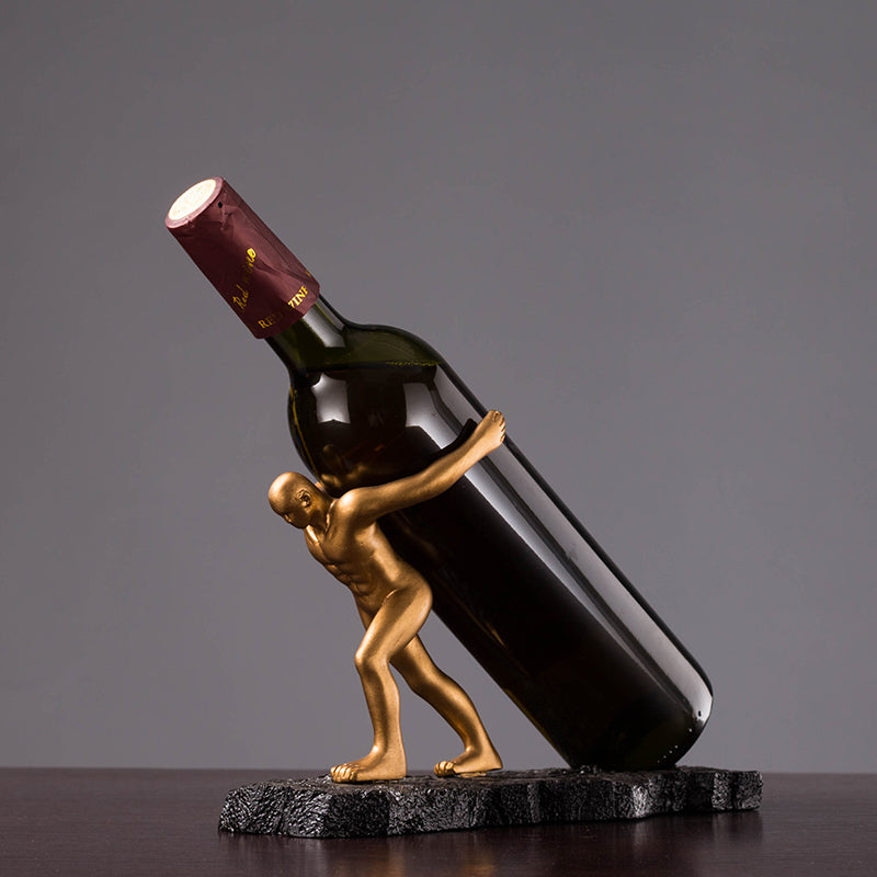 Wine Rack Decorative Piece for Cabinet Display
