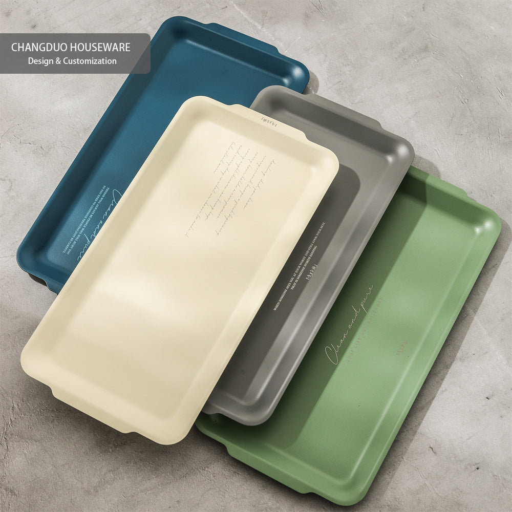 Nordic Stainless Steel Colorful Tray for Makeup Storage