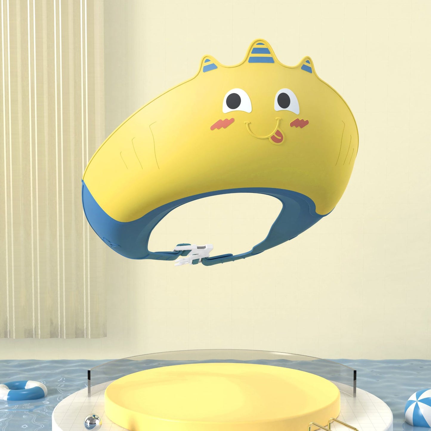 Adjustable Waterproof Silicone Kids Bath Cap with Ears
