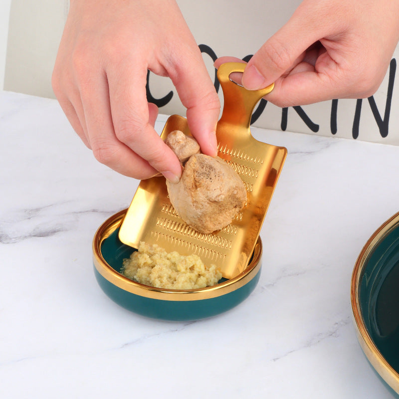 Stainless Steel Manual Ginger Grater for Home Kitchen