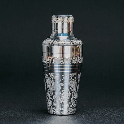 304 Stainless Steel Boston Cocktail Shaker with Design