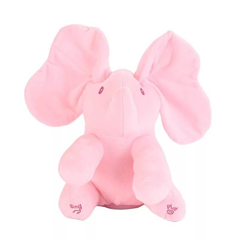 Elefante de peluche musical personalizable para niños