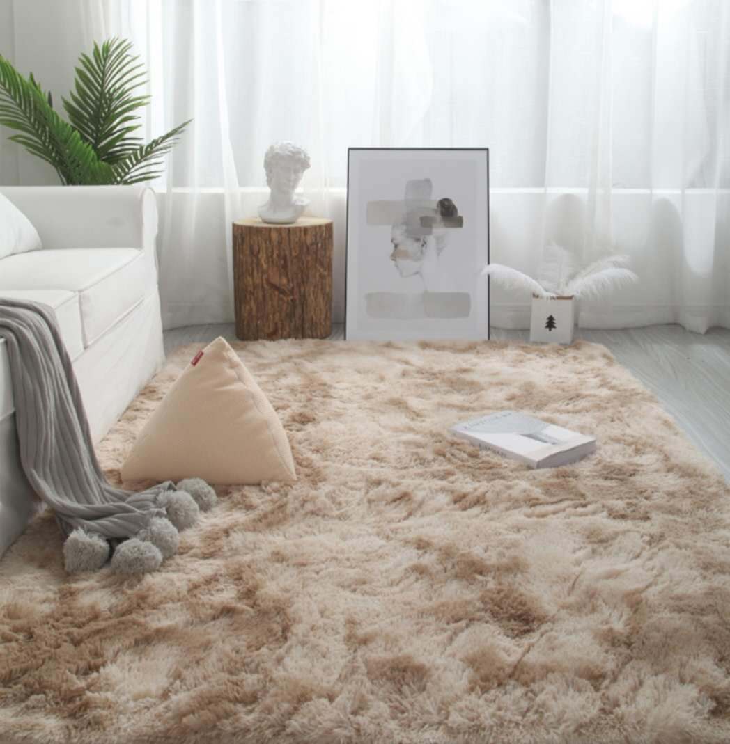 Tie-Dye Plush Carpet for Living Room and Bedroom
