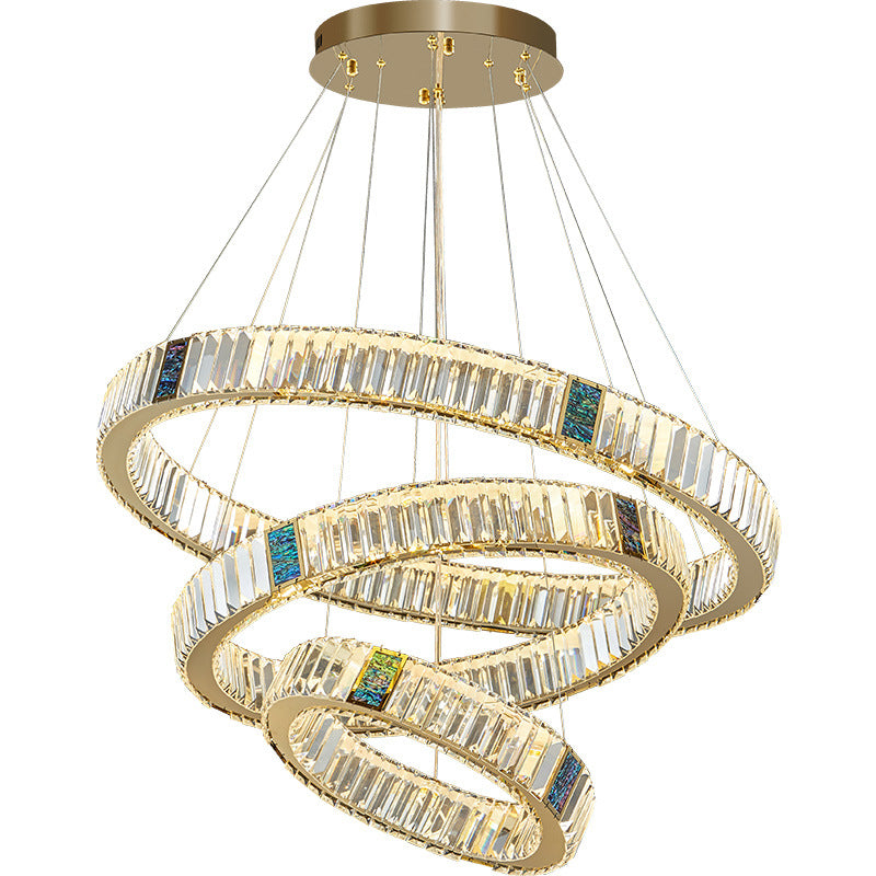 Luxury Crystal Ring Chandelier – Modern Statement Lighting