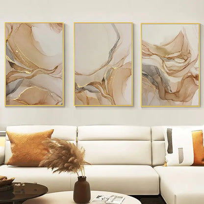3pcs Boho Modern Abstract Wall Art Canvas Set