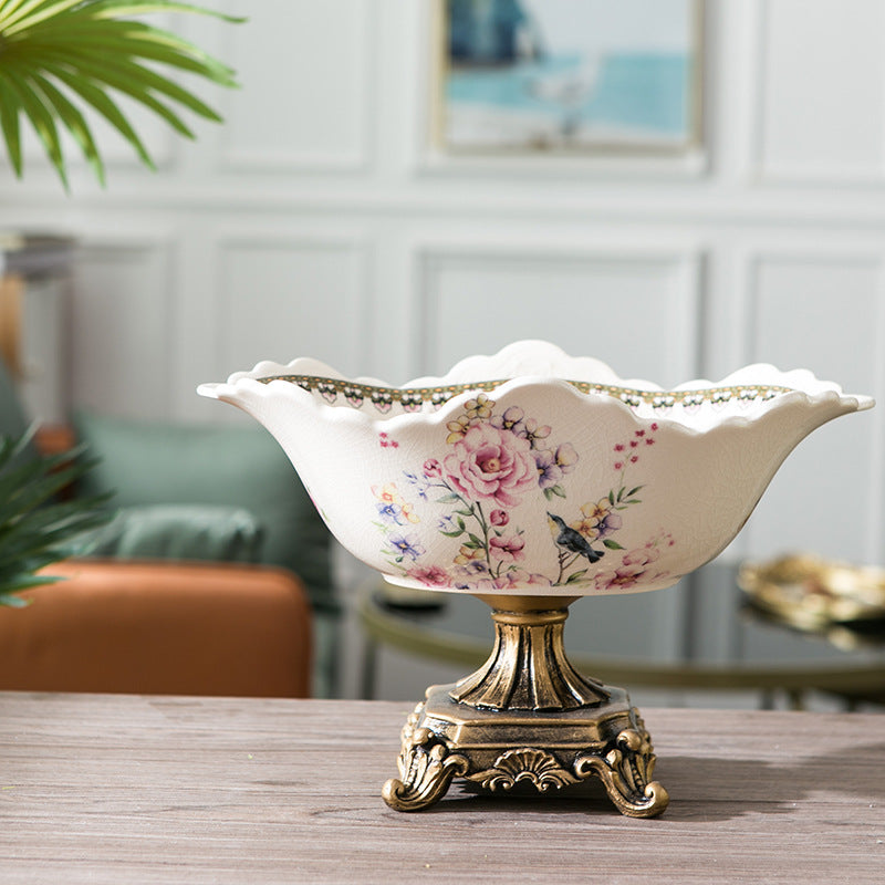 Creative Ceramic Fruit Bowl for Living Room Decor