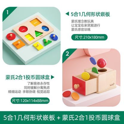 Montessori Shape Matching Puzzle Toy for Toddlers