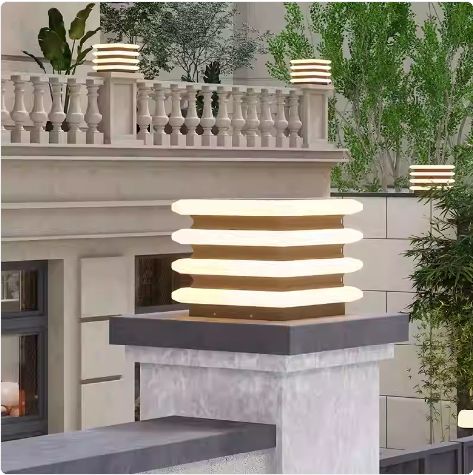 Solar Waterproof Outdoor Wall Pillar Lamp
