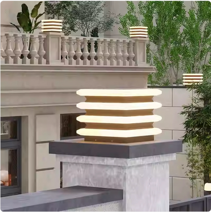 Solar Waterproof Outdoor Wall Pillar Lamp