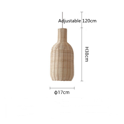 Nordic Handwoven Rattan Chandelier