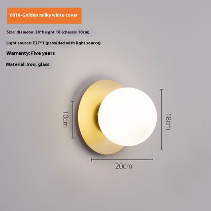 Arc Minimalist Wall Lamp – Rotating LED Sconce for Bedroom & Living Room