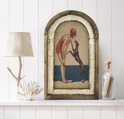 Easter Bunny Wall Art for Rustic Farmhouse Decor