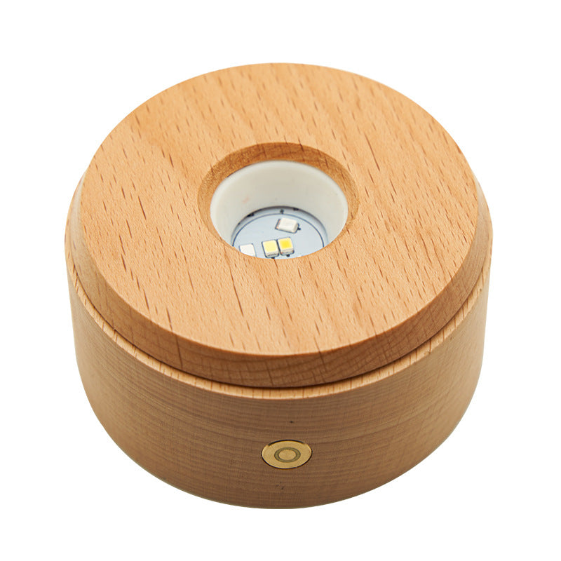Crystal LED Rotating Multi-Mode Lamp with USB Base