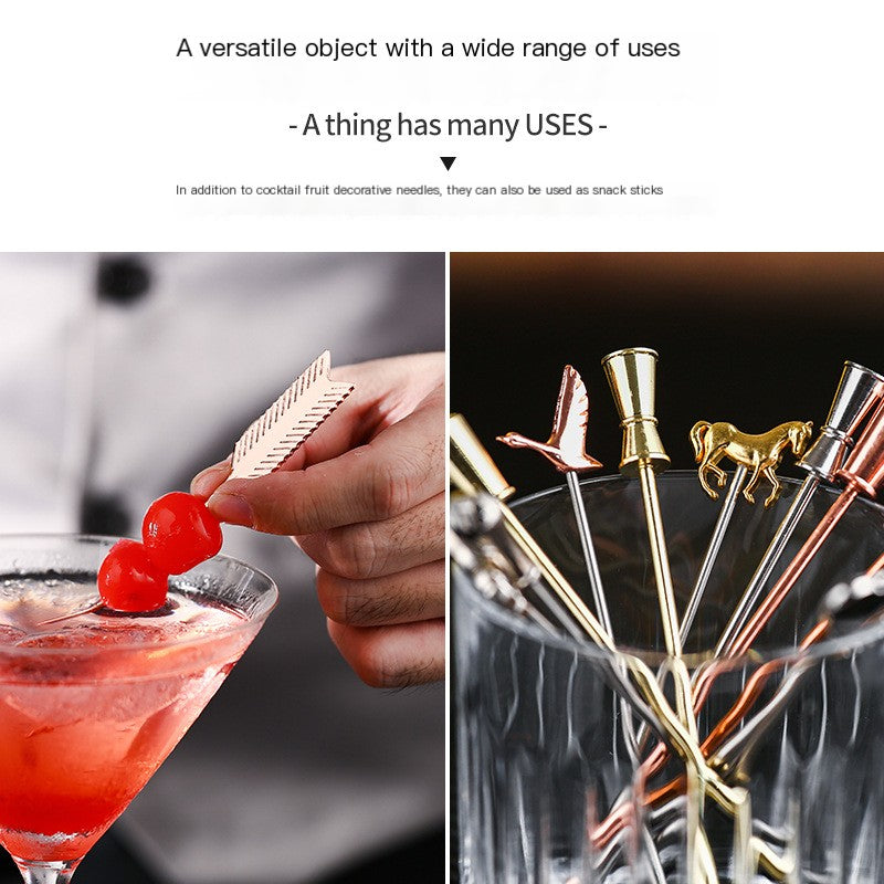 Stainless Steel Fruit Forks and Cocktail Picks Set