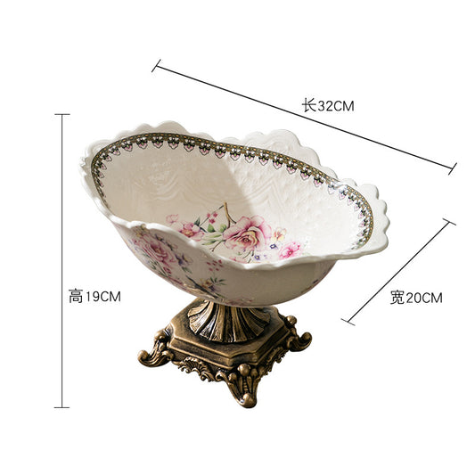 Creative Ceramic Fruit Bowl for Living Room Decor
