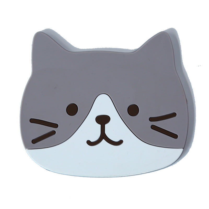 Cute Cat Silicone Coasters with Dog Expressions
