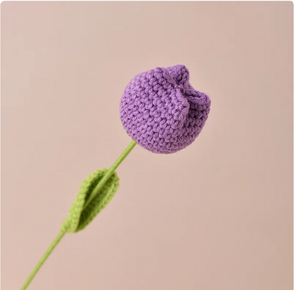 Handcrafted Crochet Tulip Decorative Flower
