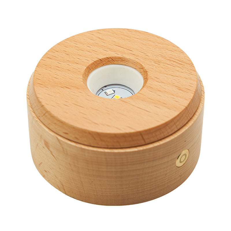 Crystal LED Rotating Multi-Mode Lamp with USB Base