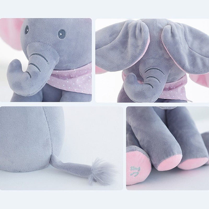 Elefante de peluche musical personalizable para niños