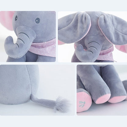 Elefante de peluche musical personalizable para niños