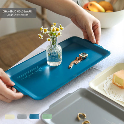 Nordic Stainless Steel Colorful Tray for Makeup Storage