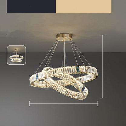 Luxury Crystal Ring Chandelier – Modern Statement Lighting